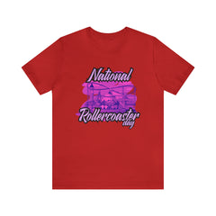 National Rollercoaster Day Pink Shirt | Carnival Ride T-Shirt