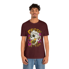 Fresh Beer Skull Shirt | Drink Beer Unisex T-Shirt