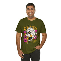 Fresh Beer Skull Shirt | Drink Beer Unisex T-Shirt
