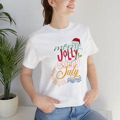 Merry Sunny July Shirt | Christmas in July Statement T-Shirt