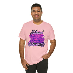 National Rollercoaster Day Pink Shirt | Carnival Ride T-Shirt