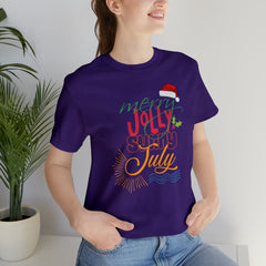 Merry Sunny July Shirt | Christmas in July Statement T-Shirt