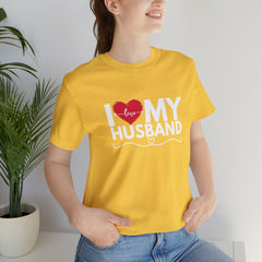 I Love My Husband Shirt | Couple Love T-Shirt, Pair Husband Wife Matching Shirt