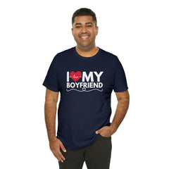 I Love My Boyfriend Shirt | Couple Love T-Shirt, Pair Girlfriend Boyfriend Matching Shirt