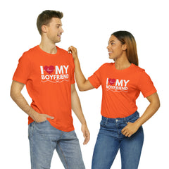 I Love My Boyfriend Shirt | Couple Love T-Shirt, Pair Girlfriend Boyfriend Matching Shirt
