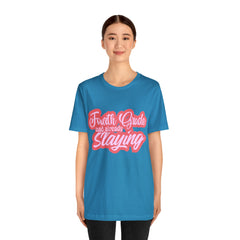 Slaying in Fourth Grade Shirt | Pink School Unisex T-Shirt