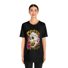 Fresh Beer Skull Shirt | Drink Beer Unisex T-Shirt
