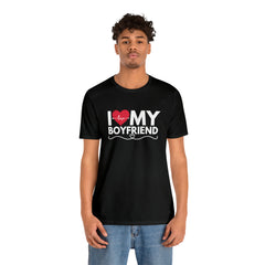I Love My Boyfriend Shirt | Couple Love T-Shirt, Pair Girlfriend Boyfriend Matching Shirt
