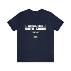 Sixth Grade Survival Mode Shirt | Minecraft School Unisex T-Shirt
