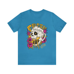Fresh Beer Skull Shirt | Drink Beer Unisex T-Shirt