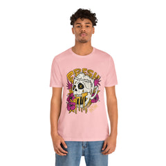 Fresh Beer Skull Shirt | Drink Beer Unisex T-Shirt