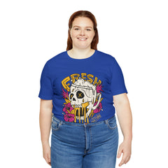 Fresh Beer Skull Shirt | Drink Beer Unisex T-Shirt