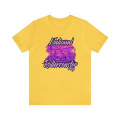 National Rollercoaster Day Pink Shirt | Carnival Ride T-Shirt
