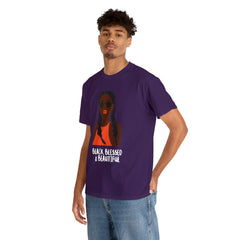Black Blessed And Beautiful Shirt | Empowered & Beautiful Cotton T-shirt