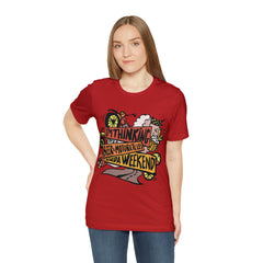 Beer and Motorcycle Shirt | Drink Beer Unisex T-Shirt