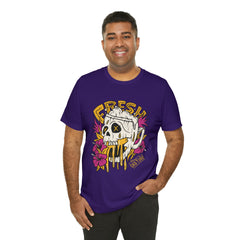 Fresh Beer Skull Shirt | Drink Beer Unisex T-Shirt