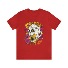 Fresh Beer Skull Shirt | Drink Beer Unisex T-Shirt