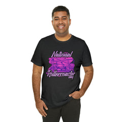 National Rollercoaster Day Pink Shirt | Carnival Ride T-Shirt