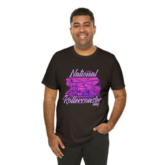 National Rollercoaster Day Pink Shirt | Carnival Ride T-Shirt