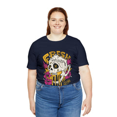 Fresh Beer Skull Shirt | Drink Beer Unisex T-Shirt