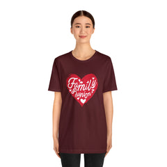 Family Reunion Heart Shirt | Family Love Unisex T-Shirt