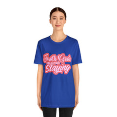 Slaying in Fourth Grade Shirt | Pink School Unisex T-Shirt