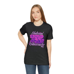 National Rollercoaster Day Pink Shirt | Carnival Ride T-Shirt