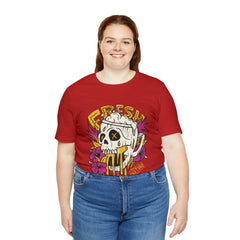 Fresh Beer Skull Shirt | Drink Beer Unisex T-Shirt