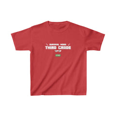 Survival Mode Third Grade Shirt | Minecraft Kids Heavy Cotton™ Tee