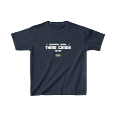 Survival Mode Third Grade Shirt | Minecraft Kids Heavy Cotton™ Tee