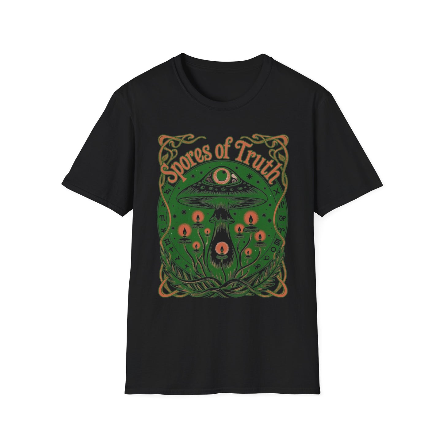 Mushroom 'Spores of Truth' T-Shirt — Psychedelic Fungi Graphic Tee
