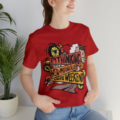 Beer and Motorcycle Shirt | Drink Beer Unisex T-Shirt