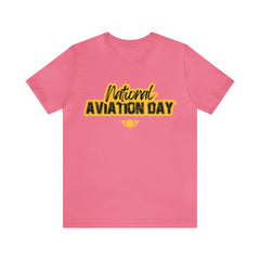 National Aviation Day Yellow Shirt | Airplane Pilot T-Shirt