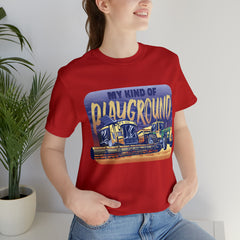 Tractor Farmer Playground Shirt | Tractor Enthusiast Unisex T-Shirt