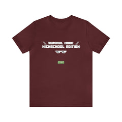 Highschool Survival Mode Shirt | Minecraft School Unisex T-Shirt