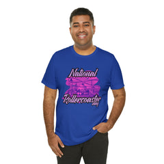 National Rollercoaster Day Pink Shirt | Carnival Ride T-Shirt