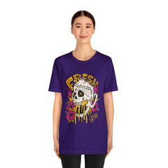 Fresh Beer Skull Shirt | Drink Beer Unisex T-Shirt