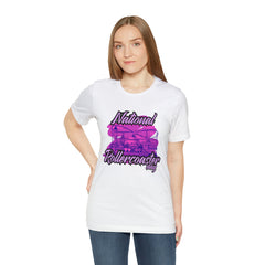 National Rollercoaster Day Pink Shirt | Carnival Ride T-Shirt