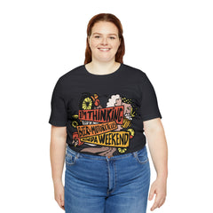 Beer and Motorcycle Shirt | Drink Beer Unisex T-Shirt