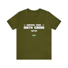 Sixth Grade Survival Mode Shirt | Minecraft School Unisex T-Shirt