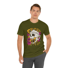 Fresh Beer Skull Shirt | Drink Beer Unisex T-Shirt