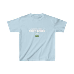 Survival Mode First Grade Shirt | Minecraft Kids Heavy Cotton™ Tee