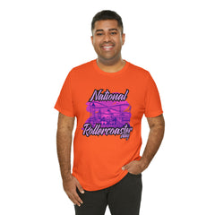 National Rollercoaster Day Pink Shirt | Carnival Ride T-Shirt