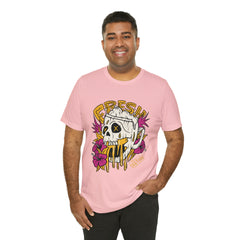 Fresh Beer Skull Shirt | Drink Beer Unisex T-Shirt
