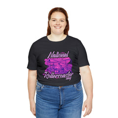 National Rollercoaster Day Pink Shirt | Carnival Ride T-Shirt