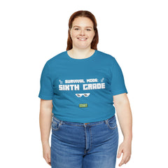 Sixth Grade Survival Mode Shirt | Minecraft School Unisex T-Shirt