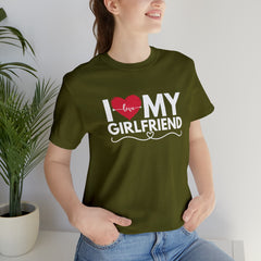 I Love My Girlfriend Shirt | Couple Love T-Shirt, Pair Girlfriend Boyfriend Matching Shirt