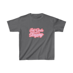 Slaying in First Grade Shirt | School Kids Heavy Cotton™ Tee