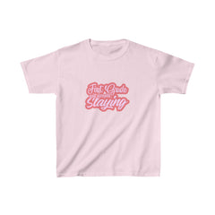 Slaying in First Grade Shirt | School Kids Heavy Cotton™ Tee