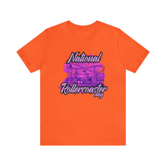 National Rollercoaster Day Pink Shirt | Carnival Ride T-Shirt